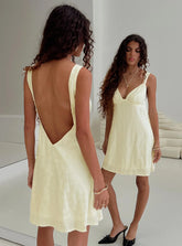 Life In Peace Mini Dress Cream