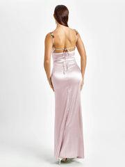 Livette - Satin Gown Maxi Dress