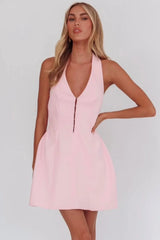 Elisabeth Mini Dress - Pink