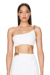 Nookie Alyssa Chain Crop - Ivory