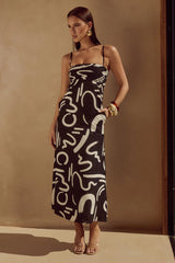 Ineze Midi Dress - York Black