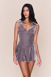 Aria Velvet Mini Dress