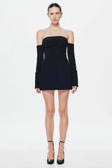 Misha Riptide Mini Dress - Black