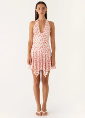 Khrysta Mini Dress - Porcelain Rose