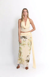 Seren - Cowl Top and Maxi Skirt Set