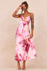 Celia Maxi Dress - Pink Multi