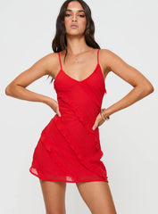 Lars Mini Dress Red