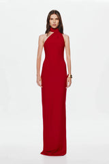 Misha Nicolette Jersey Maxi Dress - Cherry