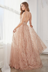 Nala Glitter Gown - Rose Gown