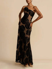Becca - Floral Maxi Dress with Elegant Look
