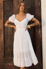 Sweetest Tea Maxi Dress - White