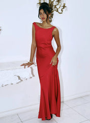 Forbidden Feelings Maxi Dress Red