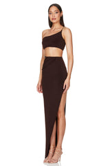 Nookie Alyssa Chain Skirt - Chocolate