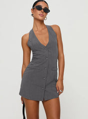 Fenny Mini Dress Grey Petite