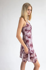 Floral Mesh Hanky Hem Dress