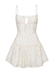 Joanie Drop Waist Mini Dress Floral Multi