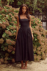 Lani Midi Dress - Black