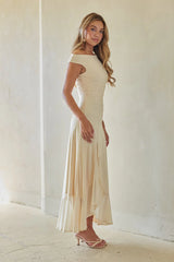 Raquel Mesh Ruffle Maxi Dress